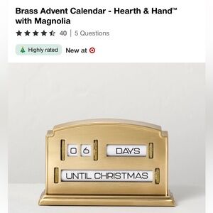 Hearth & Hand Magnolia Gold Advent Calendar